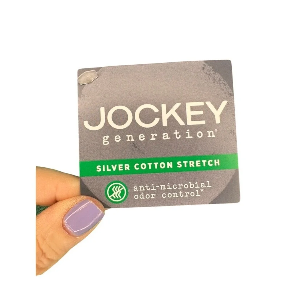 Jockey‎ Generation XL Boxer Briefs Silver Cotton Stretch Anti-Microbial NWT